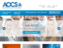 Tablet Screenshot of aocs.org